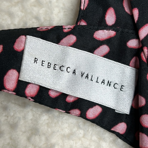 NWT Rebecca Vallance Womens Cha Cha Silk Cut Out Spotted Midi Dress SIZE 4 - Picture 12 of 15